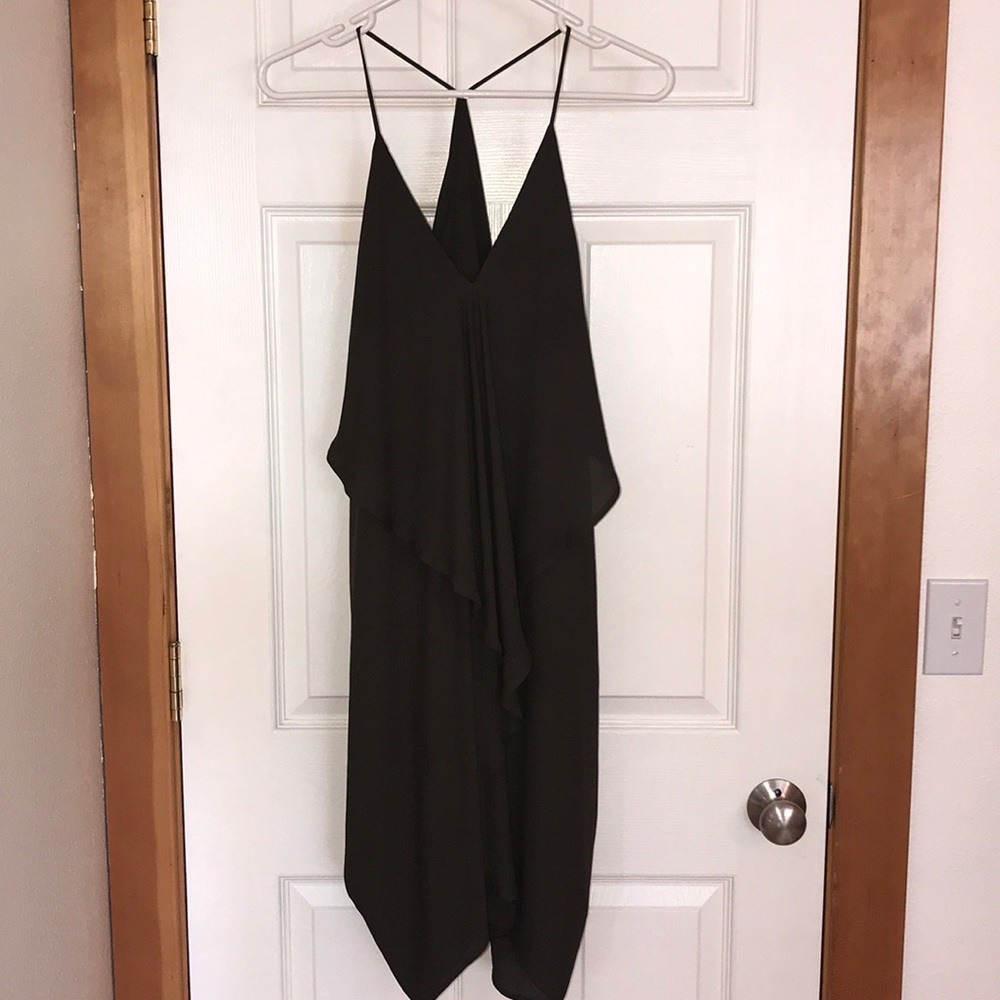 Gladiator Style Olive Green Dress